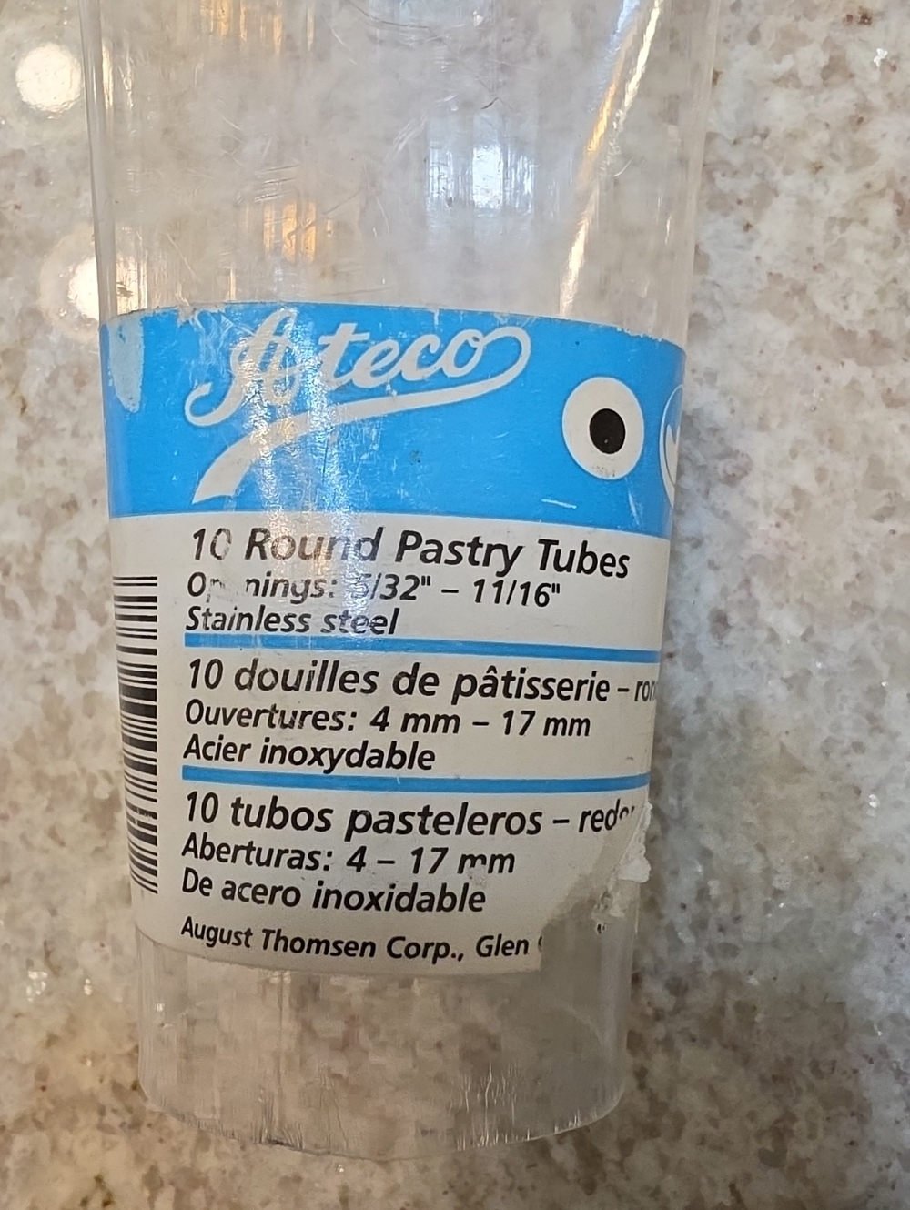 Stainless Steel Pastry Tubes - Blue Label